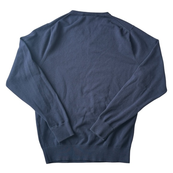 Gilman Crest Cutter & Buck Lakemont Tri-Blend V-Neck Sweater Navy Men’s Small - Picture 2 of 5